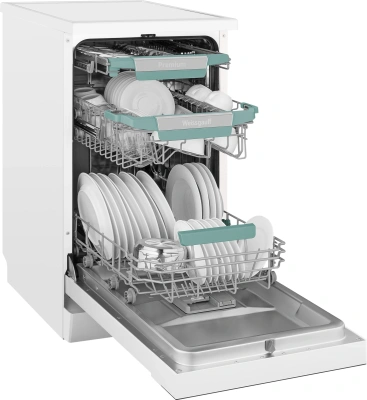 Посудомоечная машина Weissgauff DW 4539 Inverter Touch AutoOpen белый (узкая) инвертер