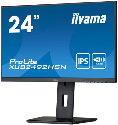 Монитор Iiyama 23.8" ProLite XUB2492HSN-B5 черный IPS LED 16:9 HDMI M/M матовая HAS Piv 250cd 178гр/178гр 1920x1080 75Hz DP FHD USB 5.6кг
