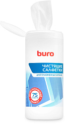 Салфетки Buro BU-Tpsm для экранов плазменных телевизоров туба 75шт влажных