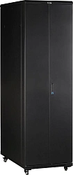 Шкаф серверный Lanmaster (TWT-CBB-32U-6X10-G1) напольный 32U 600x1000мм пер.дв.стекл задн.дв.двуст. 2 бок.пан. 800кг черный