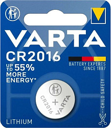 Батарея Varta Electronics BL1 Lithium CR2016 (1шт) блистер