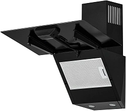 Вытяжка каминная Krona Helga 600 PB черный управление: кнопочное (1 мотор)