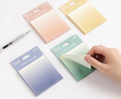 Блок самоклеящийся бумажный Deli Nusign NS357 74x74мм 60лист. ассорти европодвес