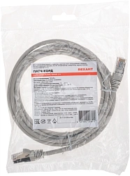 Патч-корд Rexant 02-0110-2 F/UTP RJ-45 вил. кат.5E 2м серый LSZH