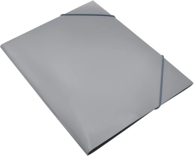 Папка на резинке Silwerhof Eco A4 пластик 0.5мм кор.15мм серый