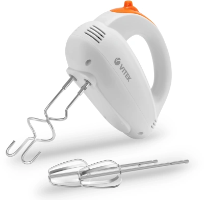 Миксер ручной Vitek Orange VT-1492 300Вт белый/оранжевый