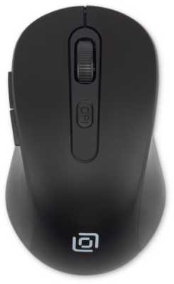 Мышь Оклик 677MW черный оптическая 1600dpi беспров. USB 6but (1520859)