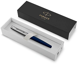 Ручка перьев. Parker Jotter Core F63 (CW2030950) Royal Blue CT M сталь нержавеющая подар.кор.
