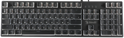 Клавиатура A4Tech Bloody S510RP механическая черный USB for gamer LED (S510RP PUDDING BLACK/BLMS RED)