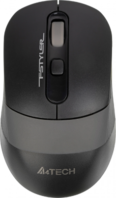 Мышь A4Tech Fstyler FG10S черный/серый оптическая 2000dpi silent беспров. USB для ноутбука 4but (FG10S GREY)