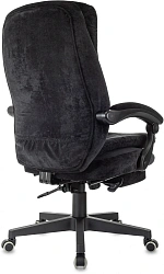 Кресло руководителя Бюрократ T-9950MSG-F Fabric черный Light-20 крестов. пластик подст.для ног