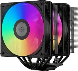 Устройство охлаждения(кулер) PcCooler RT620 ARGB Soc-AM5/AM4/1151/1200/2066/1700 черный 4-pin 34.9dB Al+Cu 265W Ret (RT620-BKAWXX-GL)