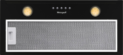 Вытяжка встраиваемая Weissgauff ALPHA 60 PB BL черный управление: кнопочное (1 мотор)