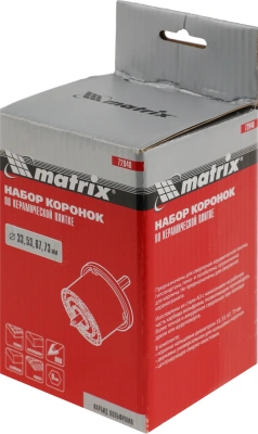 Набор коронок Matrix 72840 по плитке (4пред.) для перфораторов
