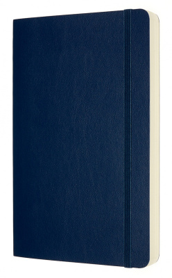 Блокнот Moleskine CLASSIC SOFT EXPENDED QP618EXPB20 Large 130х210мм 400стр. нелинованный мягкая обложка синий сапфир