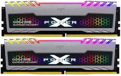Память DDR4 2x8GB 3200MHz Silicon Power SP016GXLZU320BDB Xpower Turbine RGB RTL Gaming PC4-25600 CL16 DIMM 288-pin 1.35В kit single rank с радиатором Ret