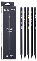 Карандаш ч/г Deli NS722-HB Nusign HB шестигран. (10шт)
