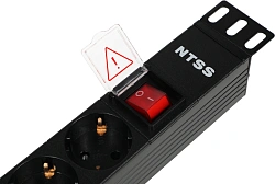 Блок распределения питания NTSS NTSS-PDU-DA1015 гор.размещ. 8xSchuko базовые 10A C14