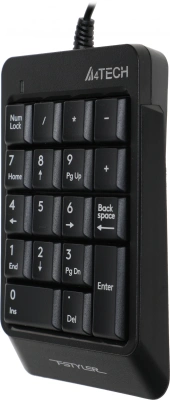 Числовой блок A4Tech Fstyler FK13P черный USB slim для ноутбука (FK13P BLACK)