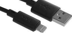 Кабель Hoco X88 Gratified USB (m)-Lightning (m) 1м черный коробка