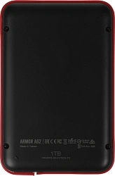 Жесткий диск Silicon Power USB3.1 1TB SP010TBPHD62SS3K A62S Armor 2.5" черный/красный