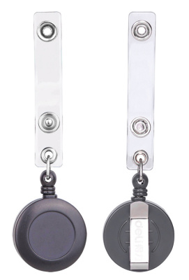 Держатель для бейджа Deli 8309GREY 80см горизонтально-вертикальный пластик серый (упак.:12шт)