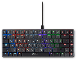 Клавиатура Оклик K615X механическая серый/серебристый USB slim Multimedia for gamer LED (1934413)