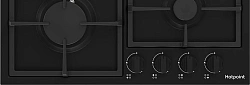 Газовая варочная поверхность Hotpoint HGMT 642 BL черный