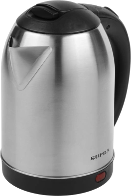 Чайник электрический Supra KES-1821 1.8л. 1500Вт серебристый/черный корпус: металл