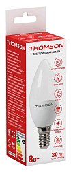 Лампа светодиодная Thomson Candle TH-B2016 8Вт цок.:E14 свеча 220B св.свеч.бел.нейт. C (упак.:1шт)