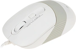 Мышь A4Tech Fstyler FM10 белый/серый оптическая 1600dpi USB 4but (FM10 WHITE)