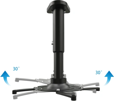 Кронштейн для проектора Cactus CS-VM-PR05M-BK черный макс.10кг потолочный поворот и наклон