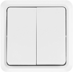 Выключатель IEK Октава откр. 2кл. IP20 белый (EVO20-K01-10-DC)