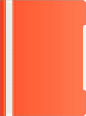 Папка-скоросшиватель Бюрократ -PS20RED A4 прозрач.верх.лист пластик красный 0.12/0.16