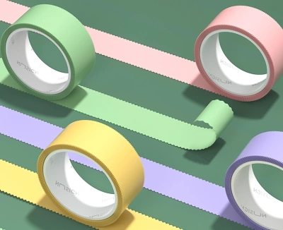 Клейкая лента декоративная односторонняя Deli Nusign NS104 ассорти фигурная шир.18мм дл.6м (упак.:4шт)