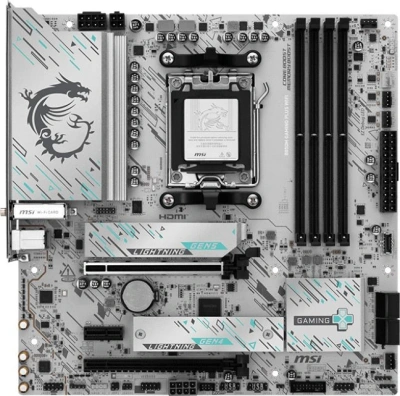 Материнская плата MSI B850M GAMING PLUS WIFI SocketAM5 AMD B850 4xDDR5 mATX AC`97 8ch(7.1) 5Gigabit RAID+HDMI+DP