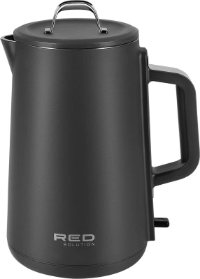 Чайник электрический Red Solution АМ102 1.5л. 1800Вт серый корпус: нерж.сталь/пластик