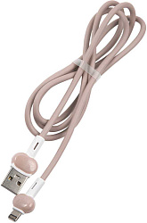Кабель Redline Candy УТ000021991 USB (m)-Lightning (m) 1м розовый