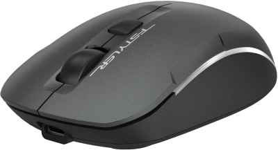 Мышь A4Tech Fstyler FB26CS Air2 серый/черный оптическая 2000dpi silent беспров. BT/Radio USB для ноутбука 4but (FB26CS AIR2 SMOKY GREY)