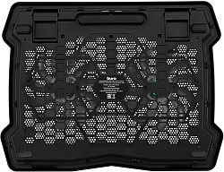Подставка для ноутбука Buro BU-LCP150-B213 15"335x265x22мм 74.35дБ 1xUSB 2x 140ммFAN 480г металлическая сетка/пластик черный
