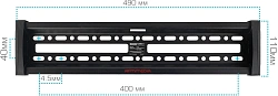 Кронштейн для телевизора Arm Media PLASMA-14 черный 26"-65" макс.50кг настенный наклон