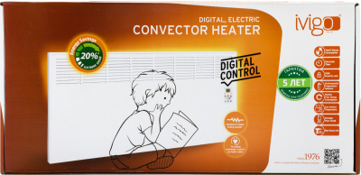 Конвектор ivigo ЕPK E EPK4590E20 2000Вт черный