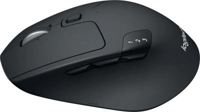 Мышь Logitech M720 Triathlon черный оптическая 1000dpi беспров. BT/Radio USB 6but (910-004794)