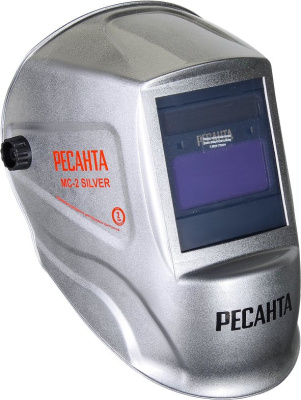 Маска сварщика Ресанта МС-2 филь.:хамел. см.экр.92x42мм серый (65/116)