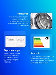 Стиральная машина LG F2Y1HS3W класс: A загр.фронтальная макс.:7кг белый инвертор