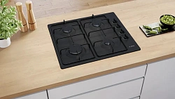 Газовая варочная поверхность Bosch PBP6C6K80Q черный