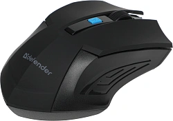Мышь Defender Accura MM-275 черный/синий оптическая 1600dpi беспров. USB 5but (52275)