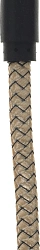 Кабель Gal 2637 USB (m)-Lightning (m) 1м золотистый плоский