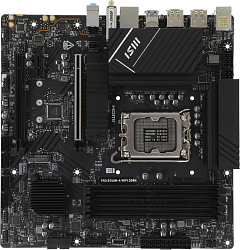 Материнская плата MSI PRO B760M-A WIFI DDR4 Soc-1700 Intel B760 4xDDR4 mATX AC`97 8ch(7.1) 2.5Gg+HDMI+DP