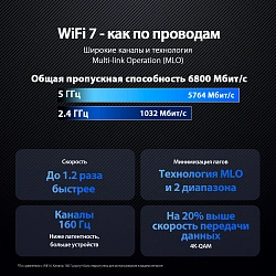 Роутер беспроводной Asus RT-BE86U BE6800 100/1000/2500/10000BASE-T черный